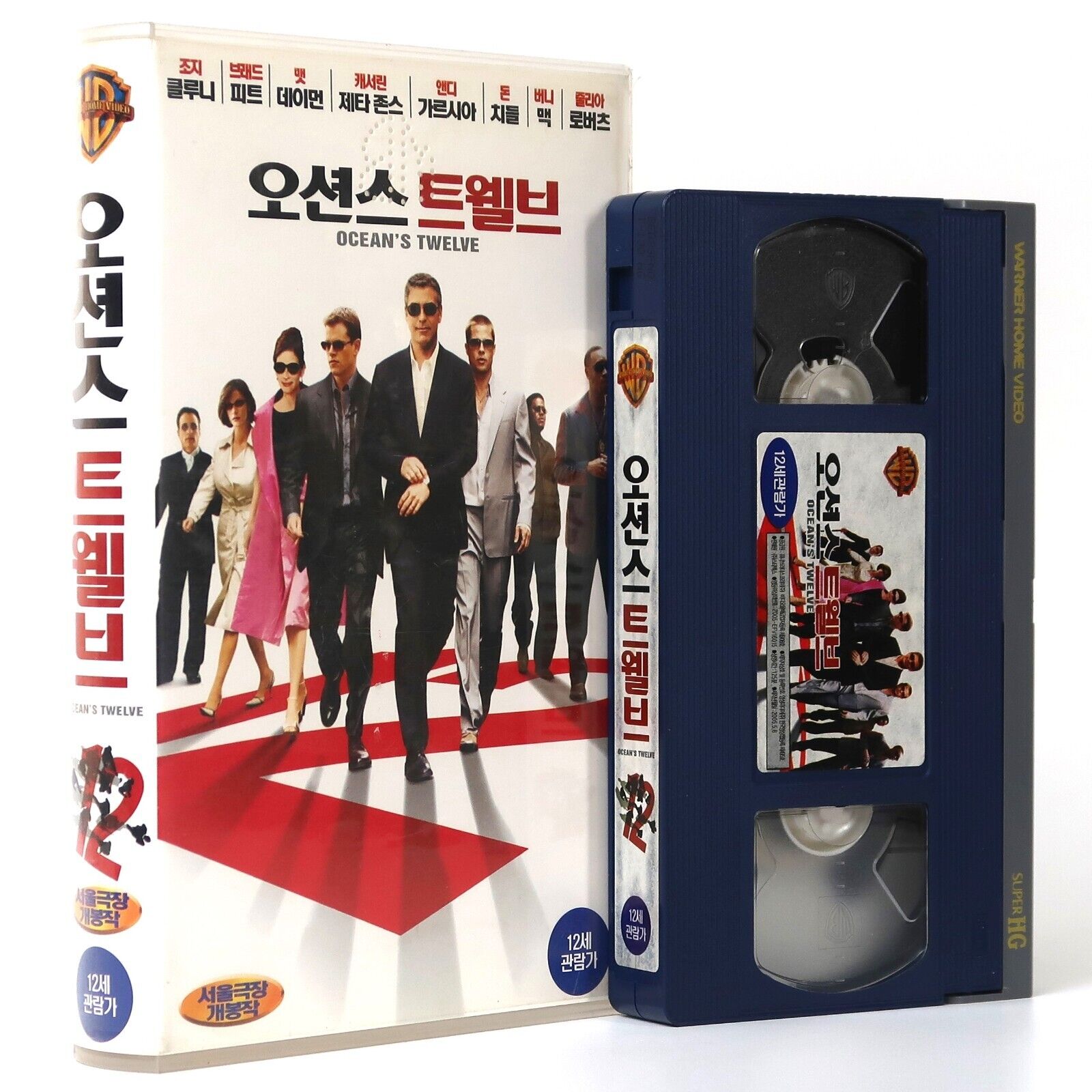 Ocean's Twelve (2004) Korean VHS [NTSC] Korea George Clooney Brad Pitt