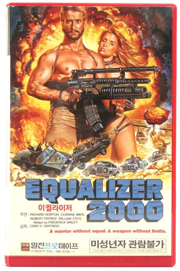 Equalizer 2000 (1987) Korean VHS Rental [NTSC] Korea Action Post-Apocalypse