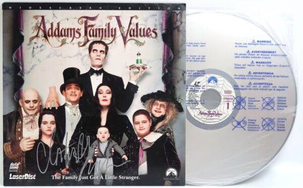 Addams Family Values (1993) Christina Ricci Signed Laserdisc LD NTSC Autographed