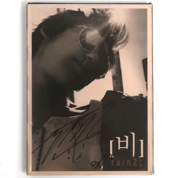 Rain - Rain2 Signed CD Album Promo 2003 K-Pop Bi Jung Ji Hoon JYP [read]