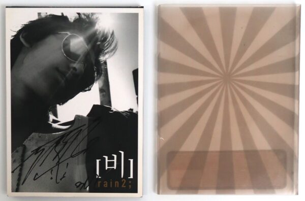 Rain - Rain2 Signed CD Album Promo 2003 K-Pop Bi Jung Ji Hoon JYP [read]