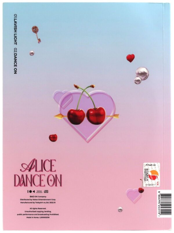 Alice - Dance On Signed Autographed CD Single Album Promo K-Pop 2022 Elris