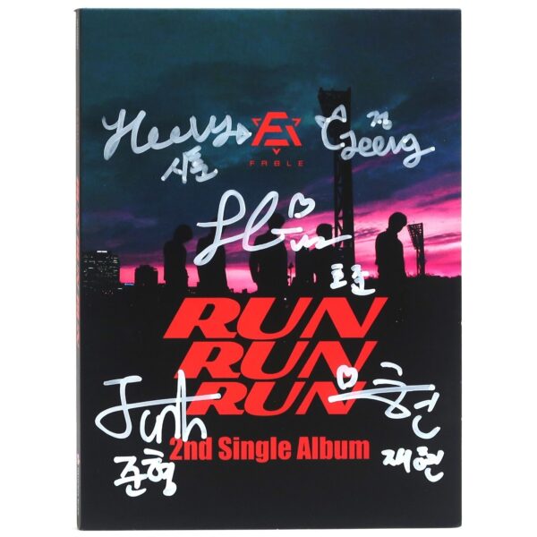 Fable - Run Run Run Signed Autographed CD Single Album 2021 K-Pop