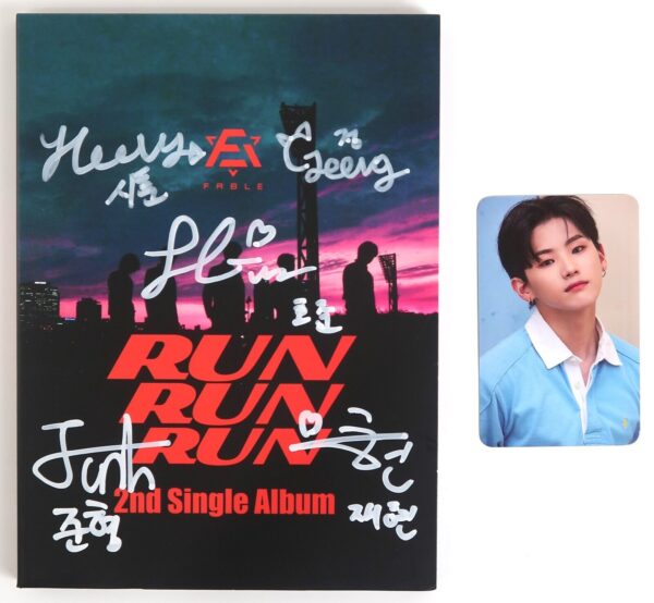 Fable - Run Run Run Signed Autographed CD Single Album 2021 K-Pop