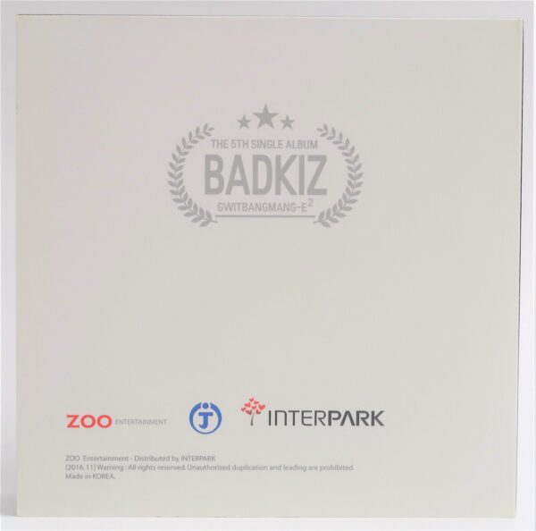 10-6490.jpg Badkiz - Ear Attack Signed Autographed CD 5th Single Album Promo 2015 K-Pop 2Two
