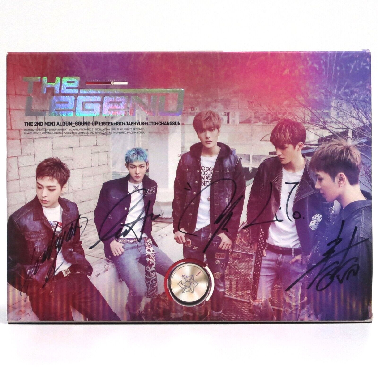 10-7068.jpg The Legend - Sound Up Signed Autographed CD Mini Album Promo K-pop 2016