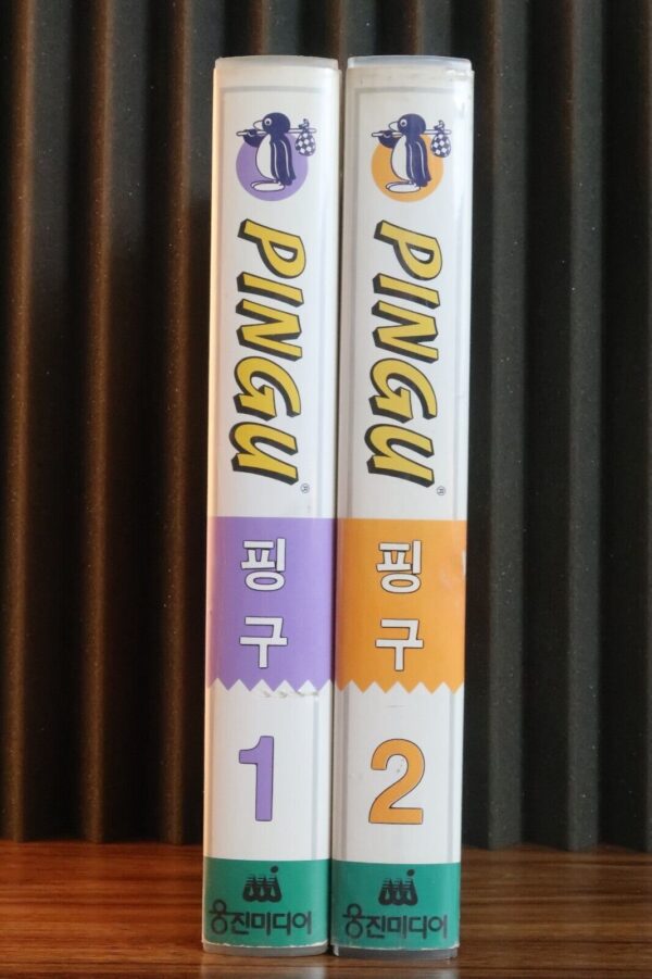 Pingu 2 x Korean VHS (10 episodes) [NTSC] Korea Animation [read] Rare