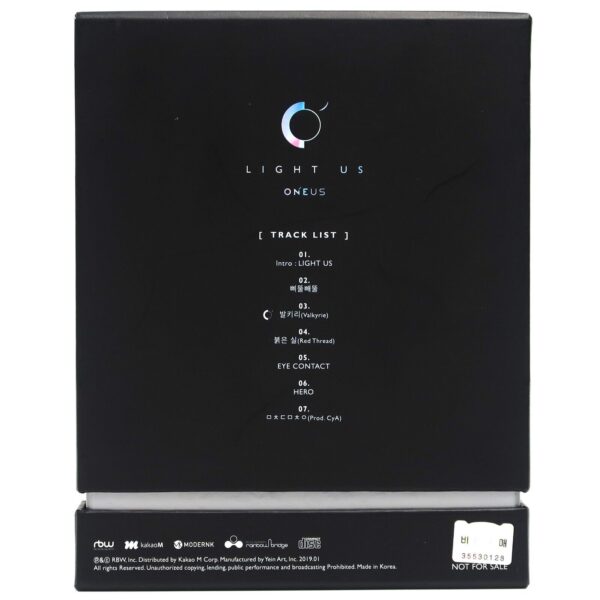 Oneus - Light Us Signed Autographed + Message Promo CD Album 2019 K-Pop