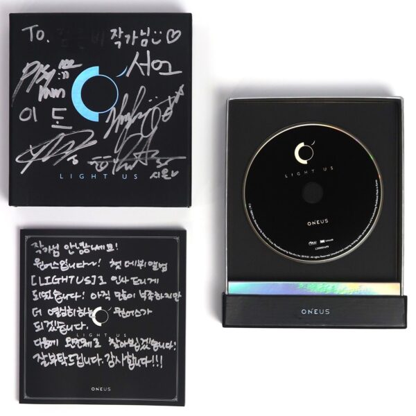 Oneus - Light Us Signed Autographed + Message Promo CD Album 2019 K-Pop