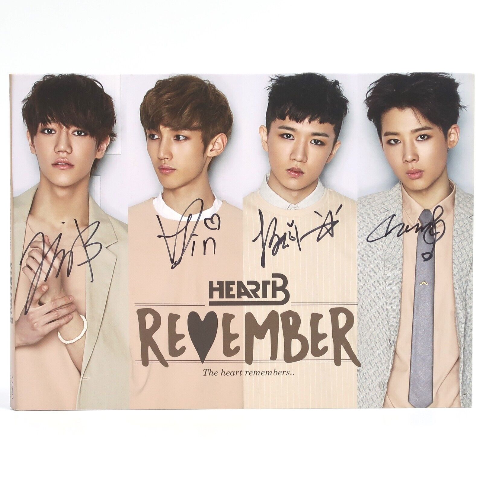 10-1163.jpg HeartB - Remember Signed Autographed CD Mini Album Promo K-Pop 2015