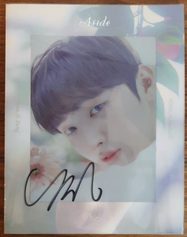 10-1324.jpg Yoon Ji Sung - Aside Signed Autographed Promo CD Album K-Pop 2019 Wanna One