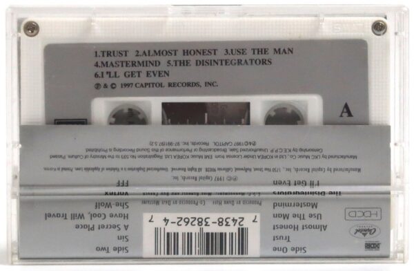 10-1946.jpg Megadeth - Cryptic Writings Korean Cassette Tape Album Korea