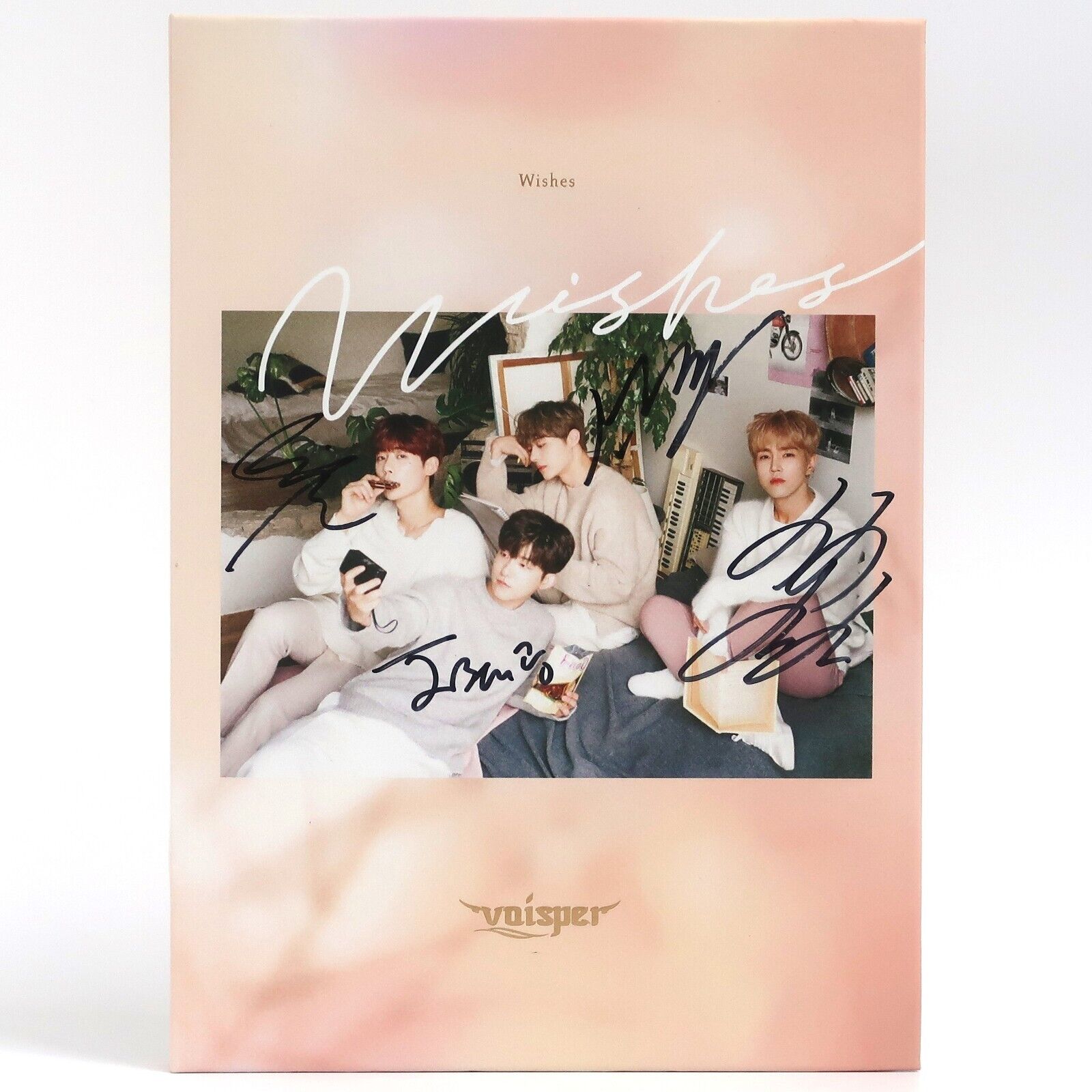 10-2053.jpg Voisper - Wishes Signed Autographed Album CD Promo 2018 K-Pop
