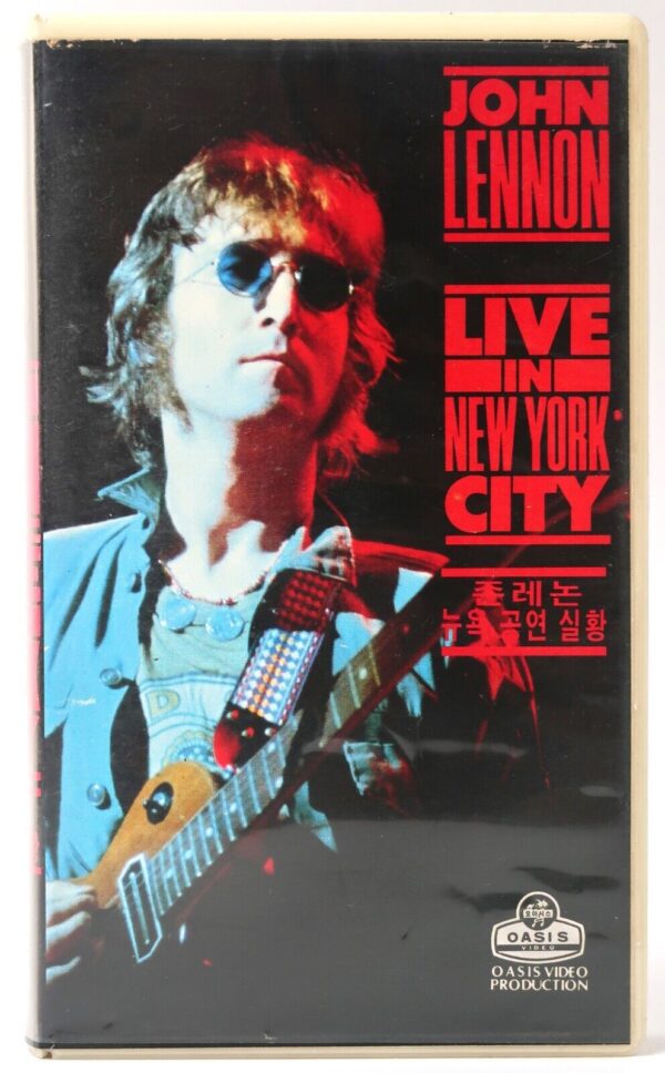 John Lennon Live in New York City (1986) Korean VHS Video [NTSC] Korea Beatles