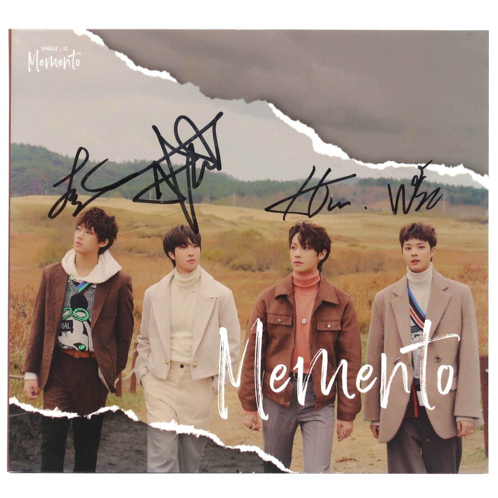 10-2561.jpg IZ - Memento Signed Autographed Single Album Promo CD 2019 K-Pop