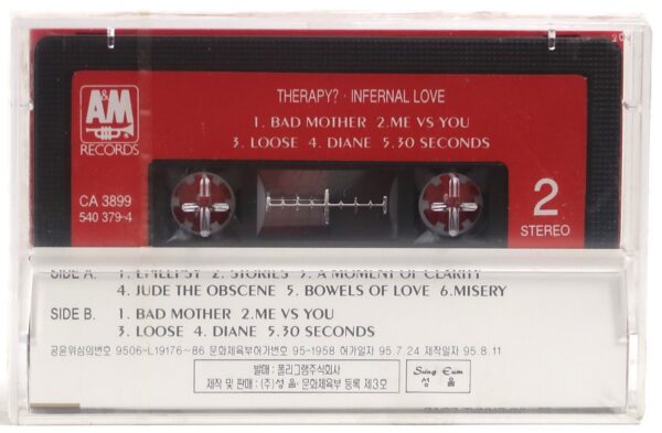 10-2833.jpg Therapy? - Infernal Love Korean Sealed Cassette Tape Album Korea