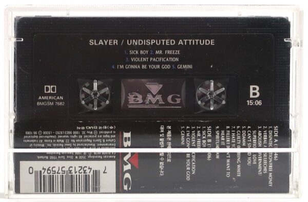 Slayer - Undisputed Attitude Korean Cassette Tape Album Korea