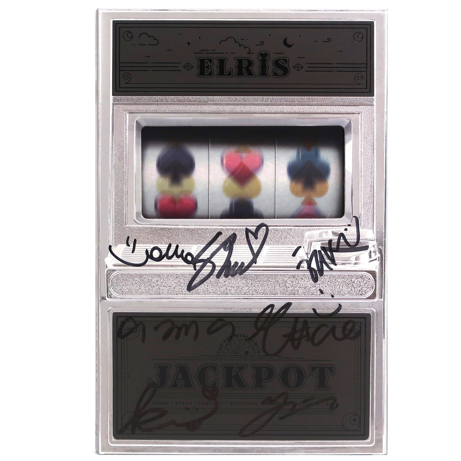 10-2947.jpg Elris - Jackpot Black Ver. Signed Autographed CD Mini Album Promo 2020