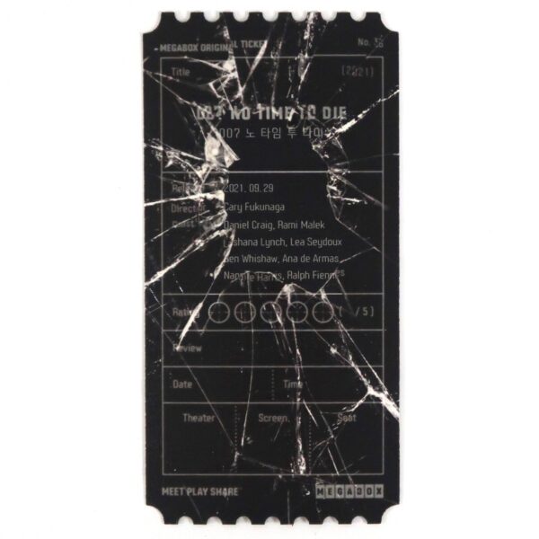 No Time To Die Megabox Original Ticket Korea Korean James Bond 007