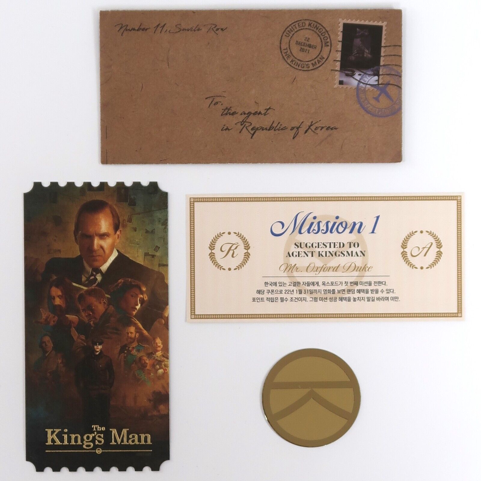 10-3073.jpg The King's Man Megabox Original Ticket Set Limited Movie Theater Korea