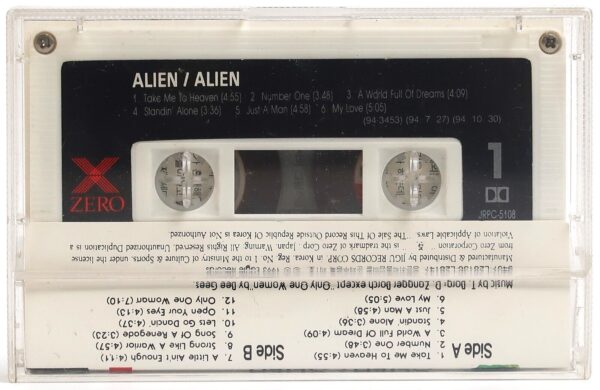 Alien - Alien Album Korean Cassette Tape Korea