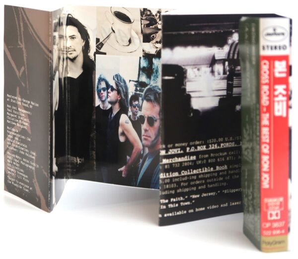 Bon Jovi - Cross Road / The Best Of Album Korean Cassette Tape Korea