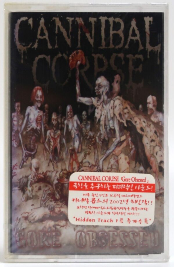 Cannibal Corpse - Gore Obsessed Album Korean New Sealed Cassette Tape Korea