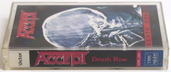 Accept - Death Row Album Korean Cassette Tape Korea
