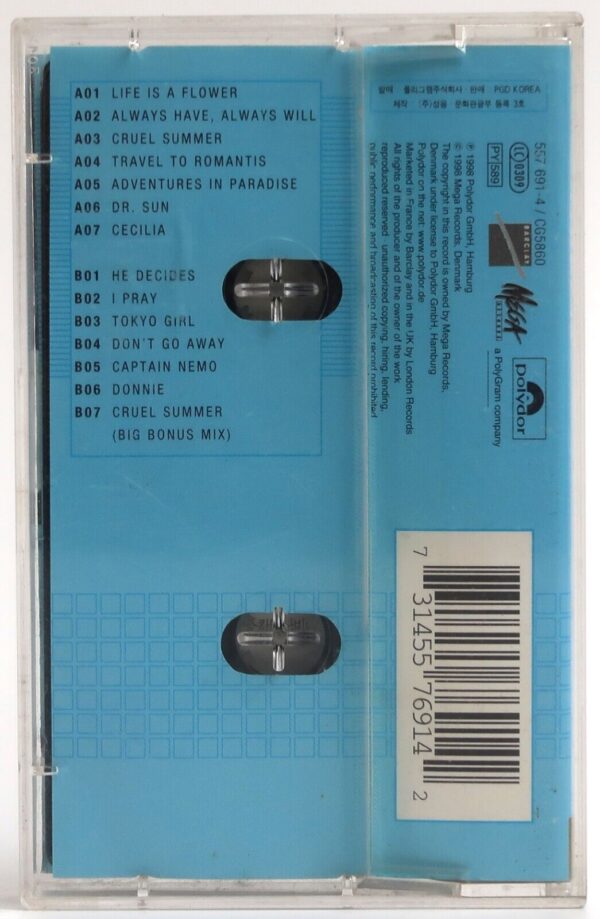 Ace of Base - Flowers Album Korean Cassette Tape Korea