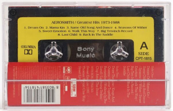 10-3764.jpg Aerosmith - Greatest Hits 1973-1988 Album Korean Cassette Tape Korea