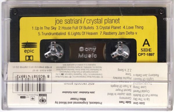 Joe Satriani - Crystal Planet Korean Cassette Tape Korea