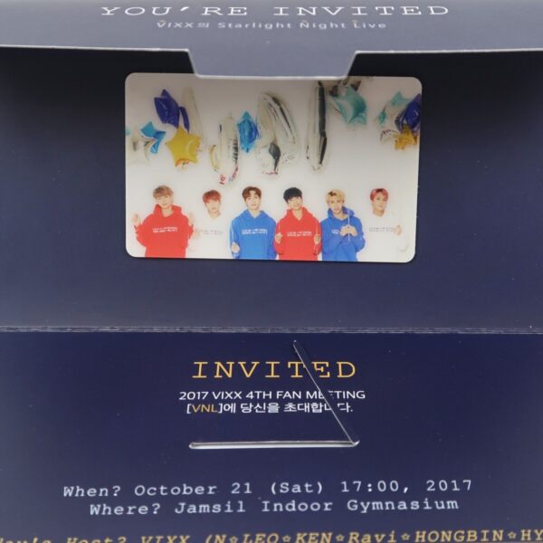 10-4356.jpg Vixx Starlight Night Live VNL Invitation And Gift Official Goods Card 2017