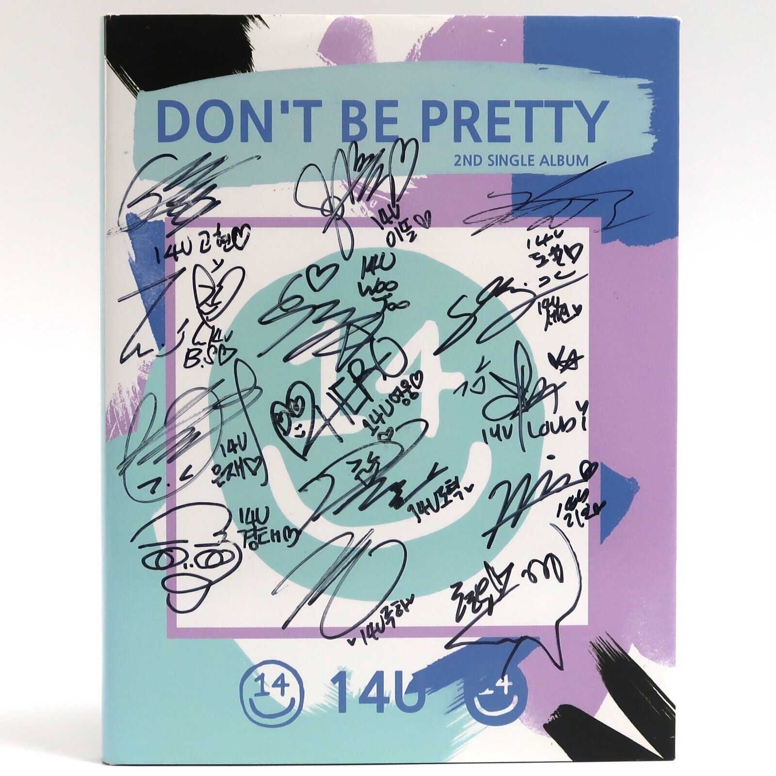 10-4771.jpg 14U - Don't Be Pretty Signed Autographed CD Album Promo 2018 K-Pop