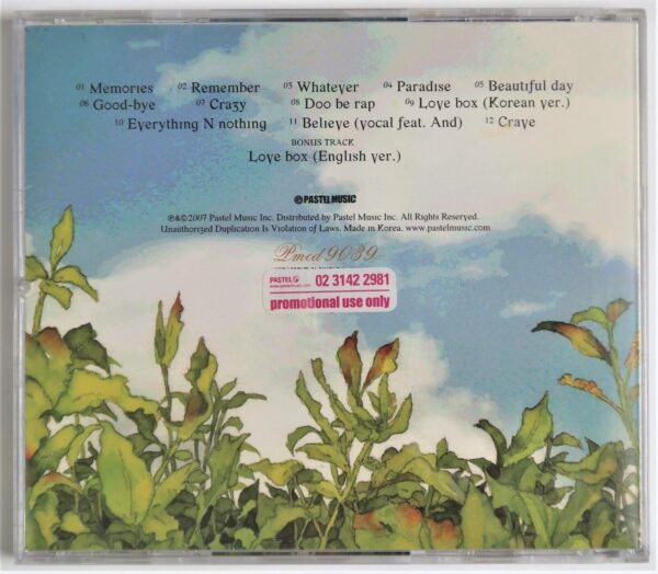 10-4781.jpg The Melody - The Melody Album CD Promo Korean Indie Pop K-Pop 2007 PMCD9039