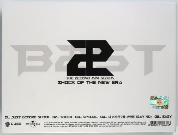 Beast - Shock Of The New Era 2nd Mini Album CD K-Pop Korea 2010 B2ST