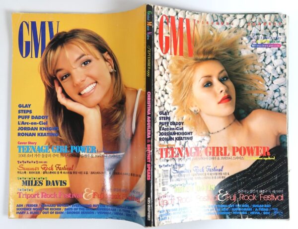 GMV Magazine Korea Christina Aguilera & Britney Spears September 1999 Korean