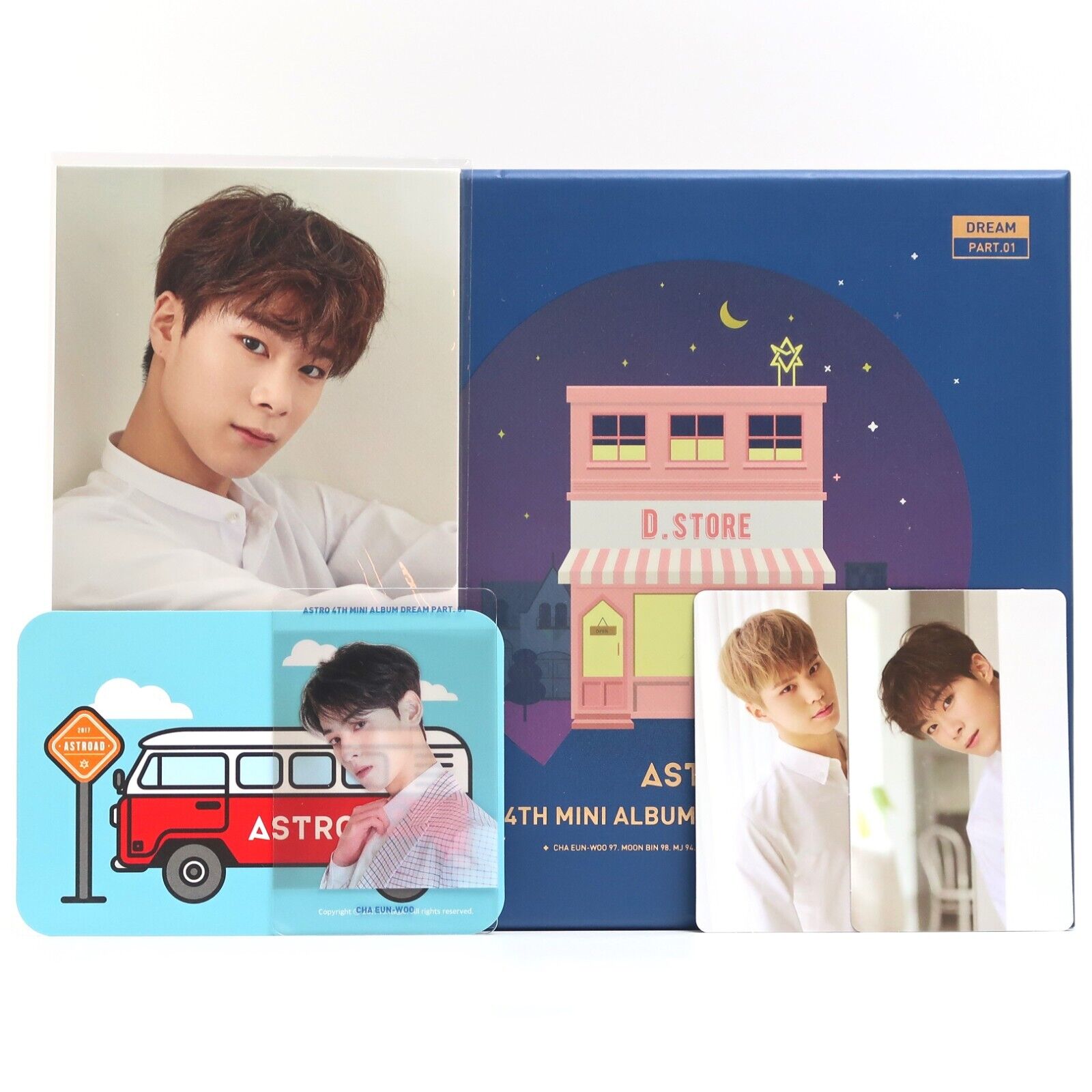10-7889.jpg Astro - Dream Part. 01 Night Version CD Album + PC + Moonbin Pre-Order Standee