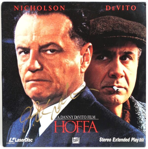 Hoffa (1992) Jack Nicholson Signed Laserdisc LD Sleeve Only Autograph
