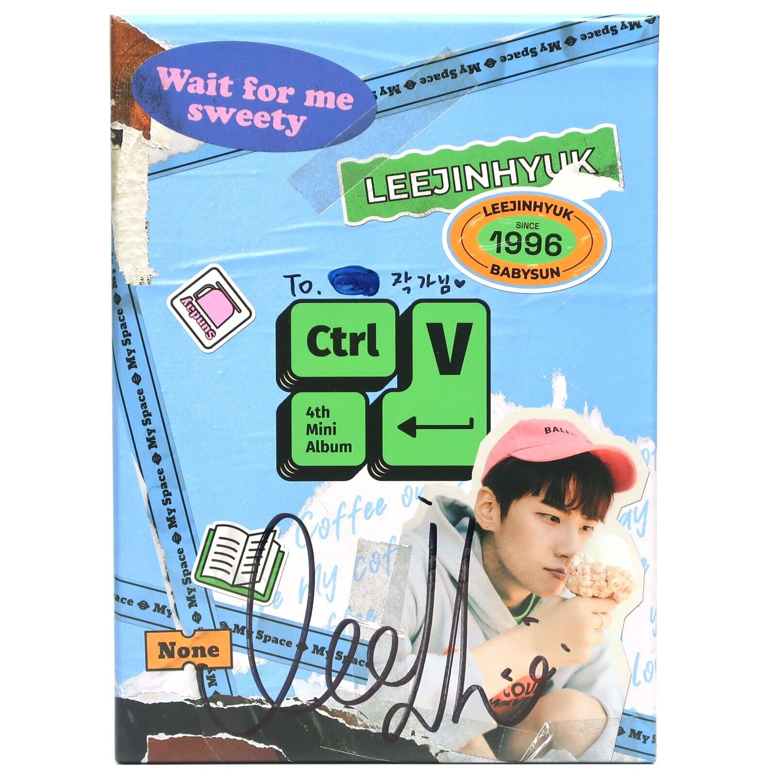 Lee Jin Hyuk - CTRL-V [None Ver.] Signed CD Mini Album Promo Up10tion K-pop