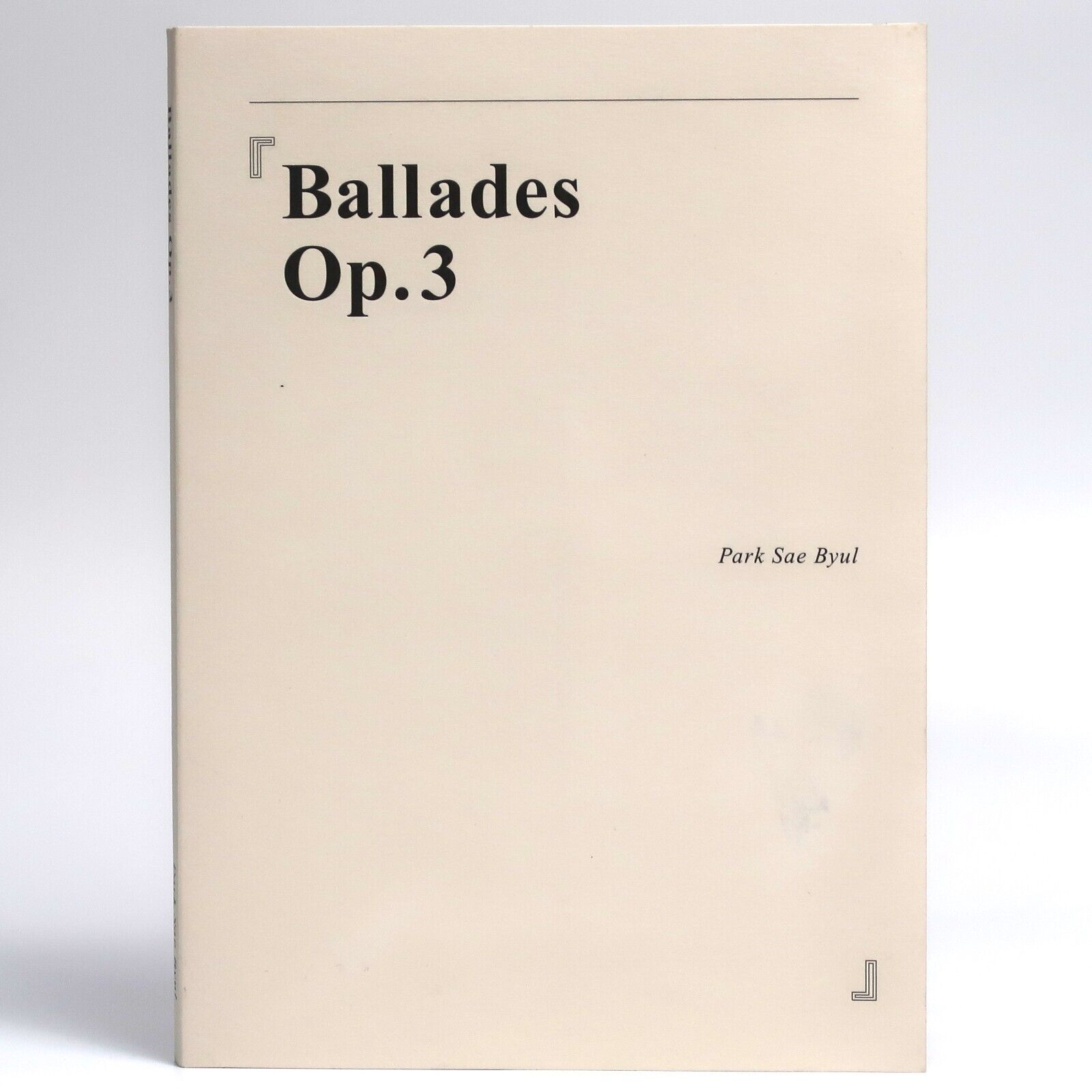 10-7978.jpg Park Sae Byul - Ballades Op. 3 Signed Autographed CD Album Promo Korea K-Indie
