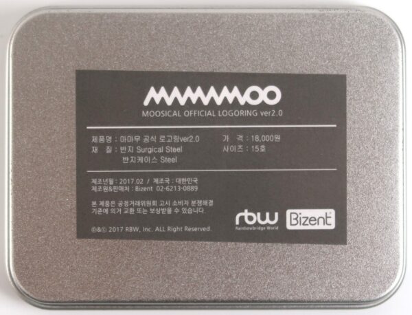 Mamamoo Special Logo Ring Ver. 2.0 [Size 15] MD 2017