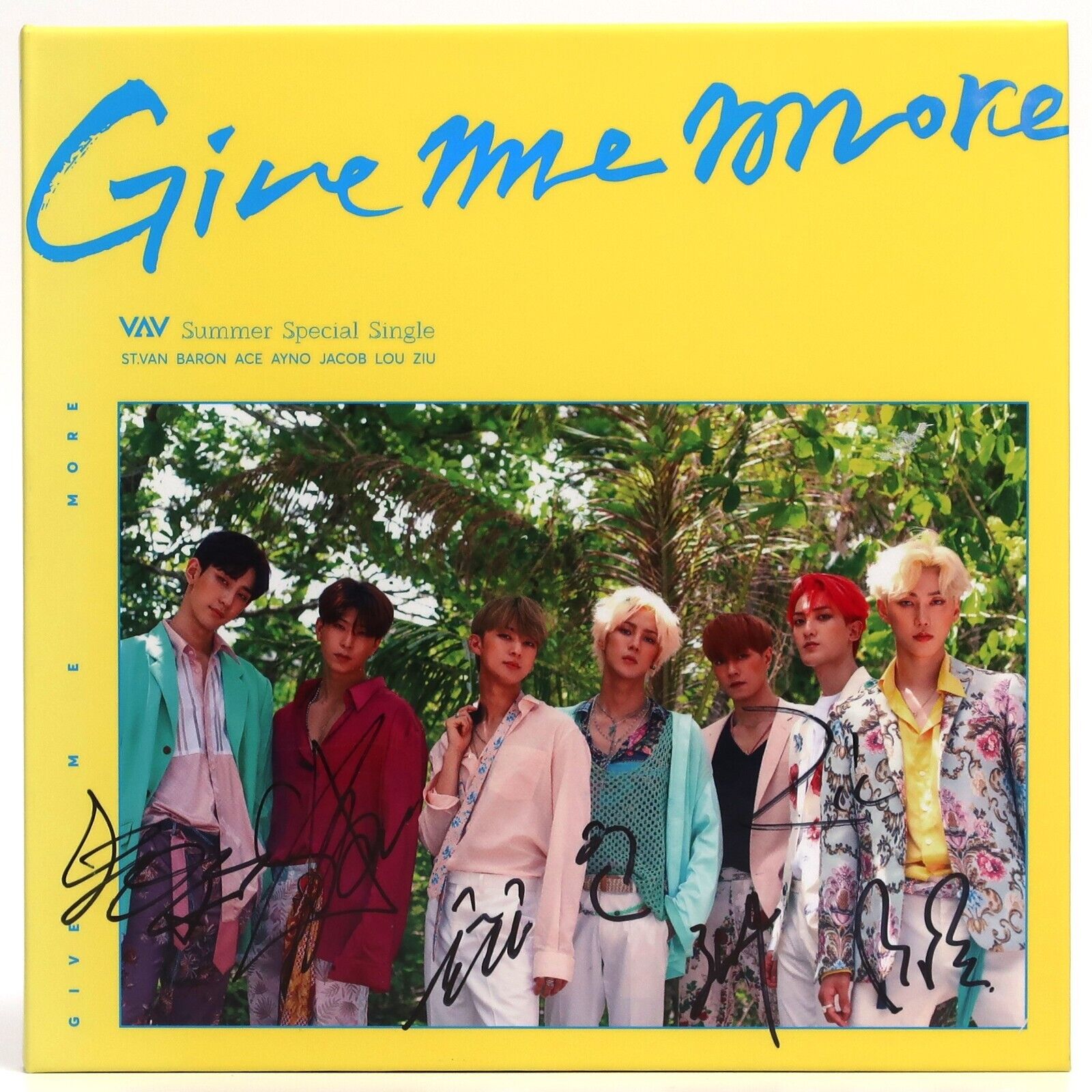10-8184.jpg VAV - Give Me More Signed Autographed CD Summer Special Single K-Pop 2019