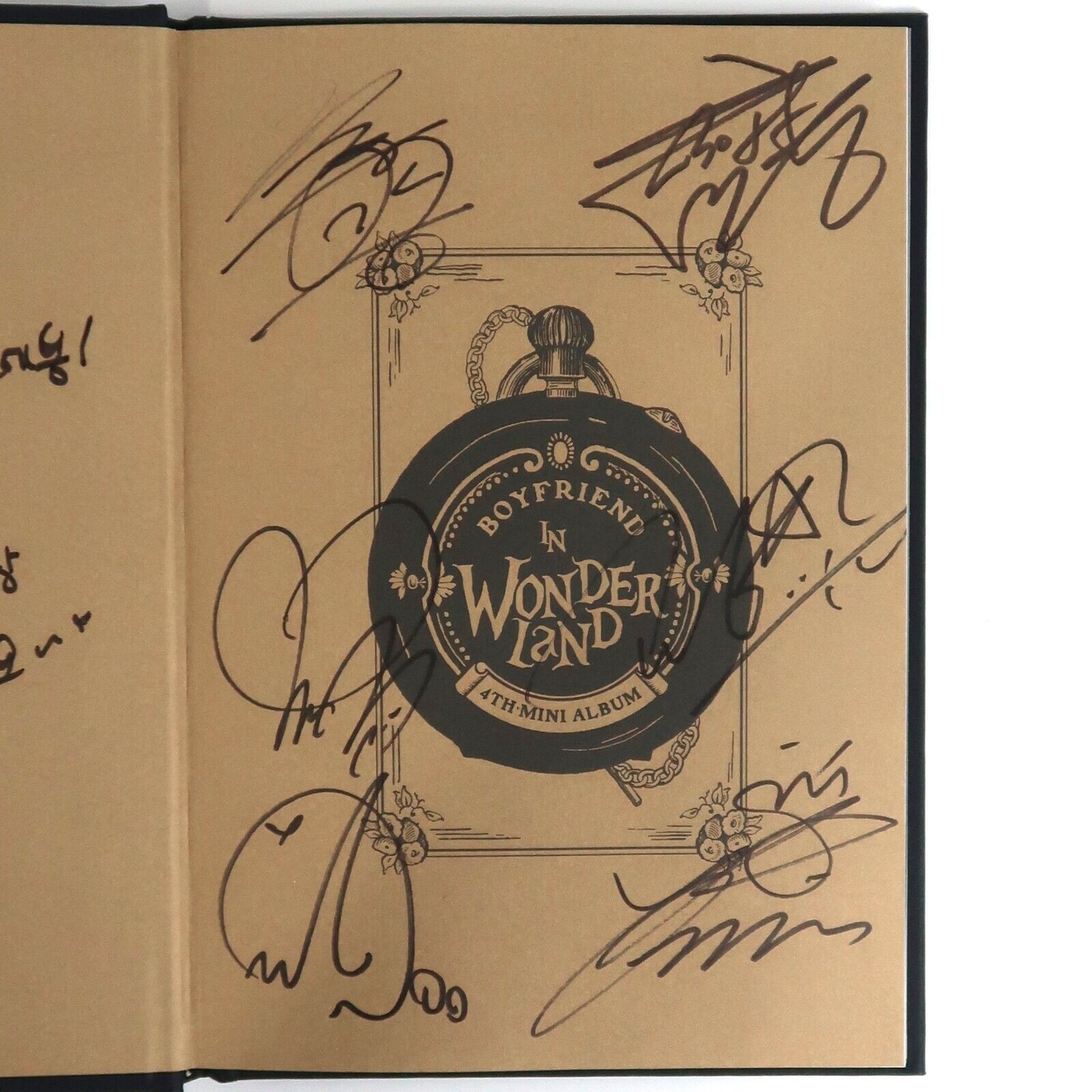 10-8263.jpg Boyfriend - Wonderland 4th Mini Album Signed Autographed Promo CD K-Pop 2015