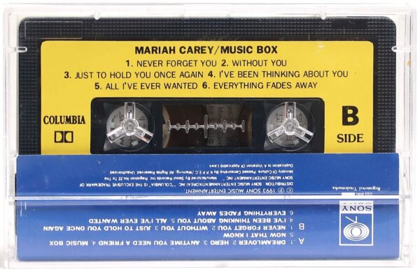 Mariah Carey - Music Box Korean Cassette Tape Album Korea