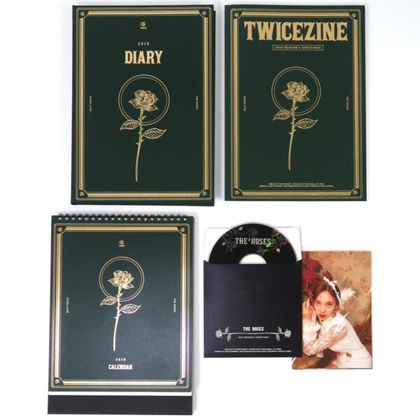 10-9090.jpg Twice The Roses 2019 Season's Greetings Set + Pre-Order Photo Set No Photocards