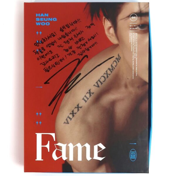 10-9132.jpg Han Seung Woo - Fame Signed Autographed 1st Mini Album Promo CD 2020 Victon