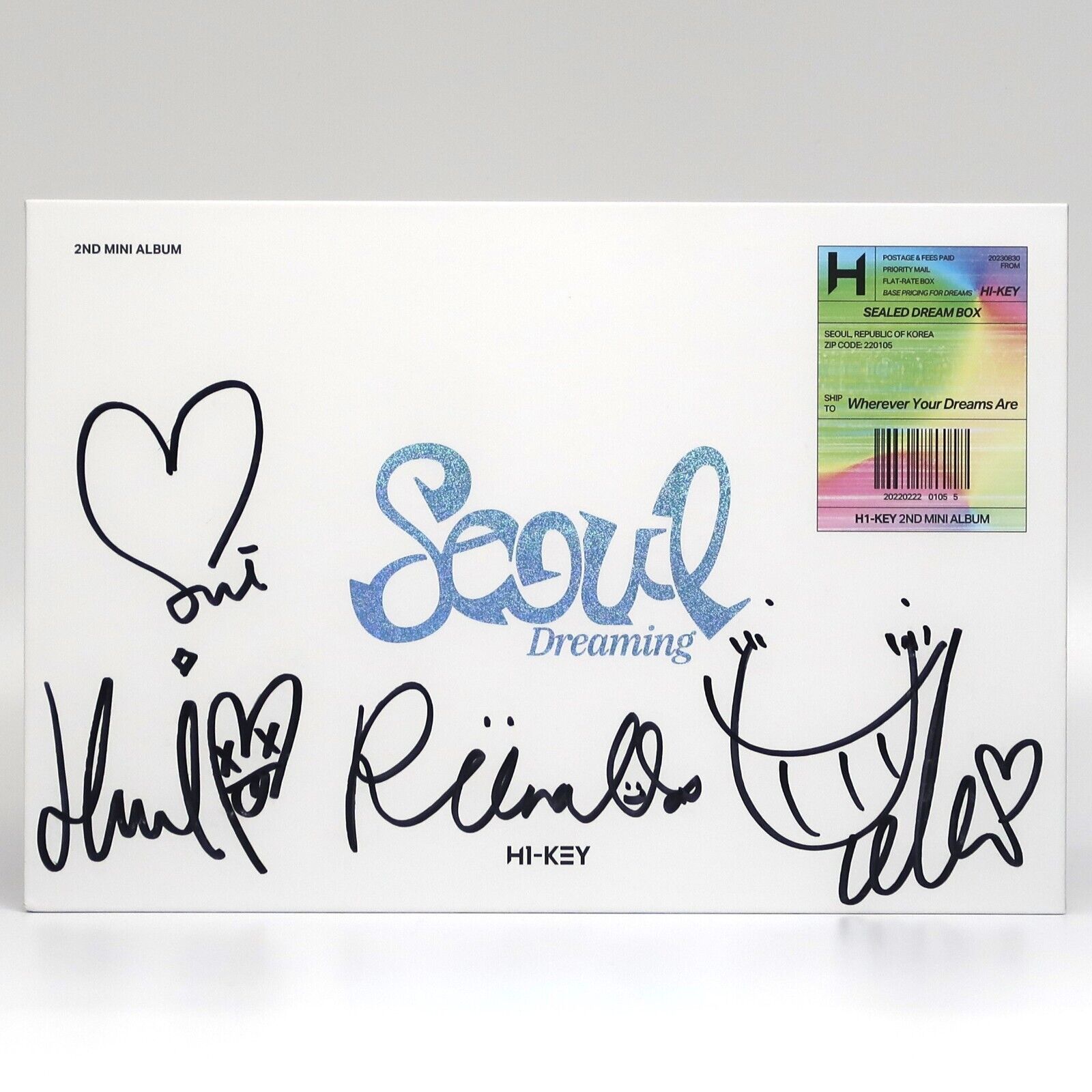 10-9226.jpg H1-Key - Seoul Dreaming Signed Autographed CD 2nd Mini Album Promo K-pop 2023