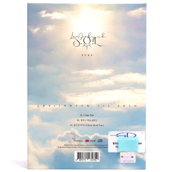 10-987.jpg Lee Jin Hyuk - S.O.L Signed Autographed CD Mini Album Promo K-pop 2019