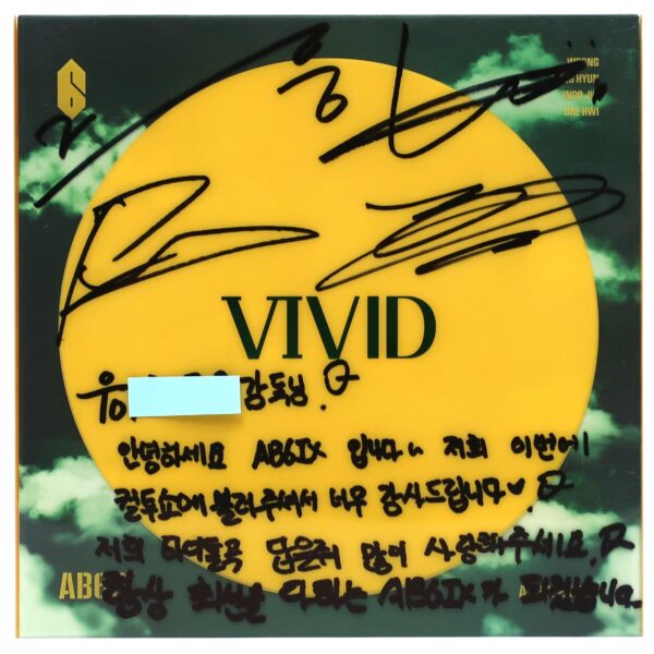 AB6IX - Vivid Signed Autographed + Message CD Album Promo K-Pop 2020