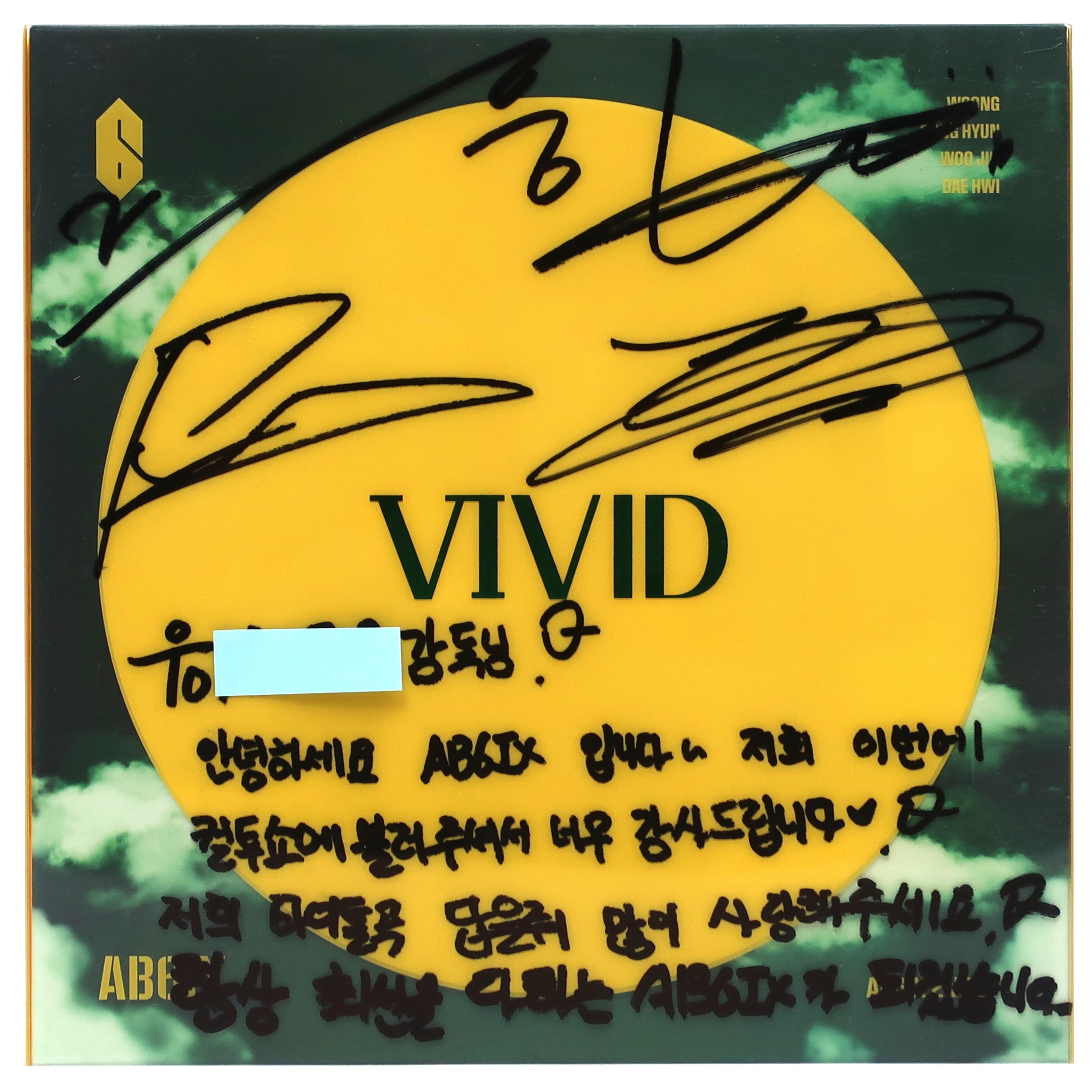 img_5103 AB6IX - Vivid Signed Autographed + Message CD Album Promo K-Pop 2020